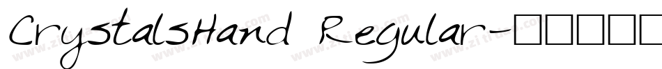 CrystalsHand Regular字体转换